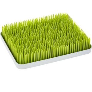 BOON Green White Grass‎ Countertop Bottle Drying Rack One Size